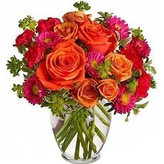 Orange and Pink Floral Touch
