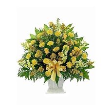 Yellow Sympathy Bouquet