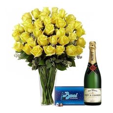 Yellow and Special with Baci and Moet
