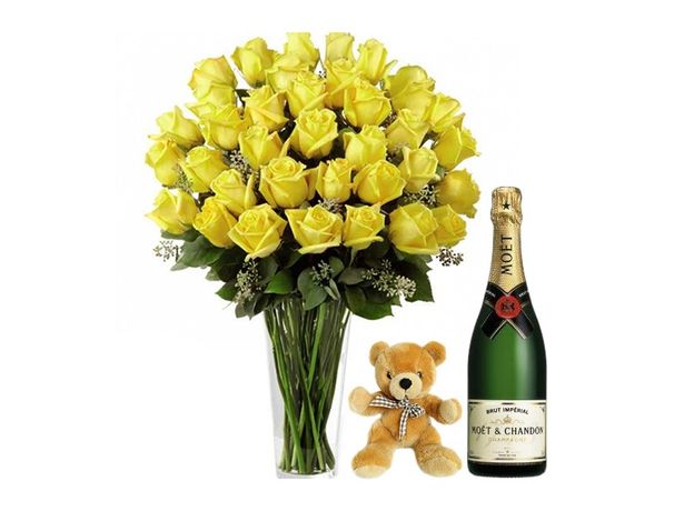 Yellow and Special with Moet and Teddy